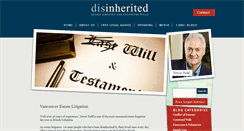 Desktop Screenshot of disinherited.com